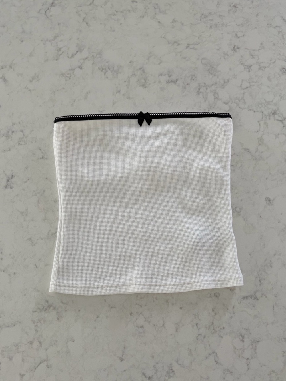 Edikted White Top with Black Accents